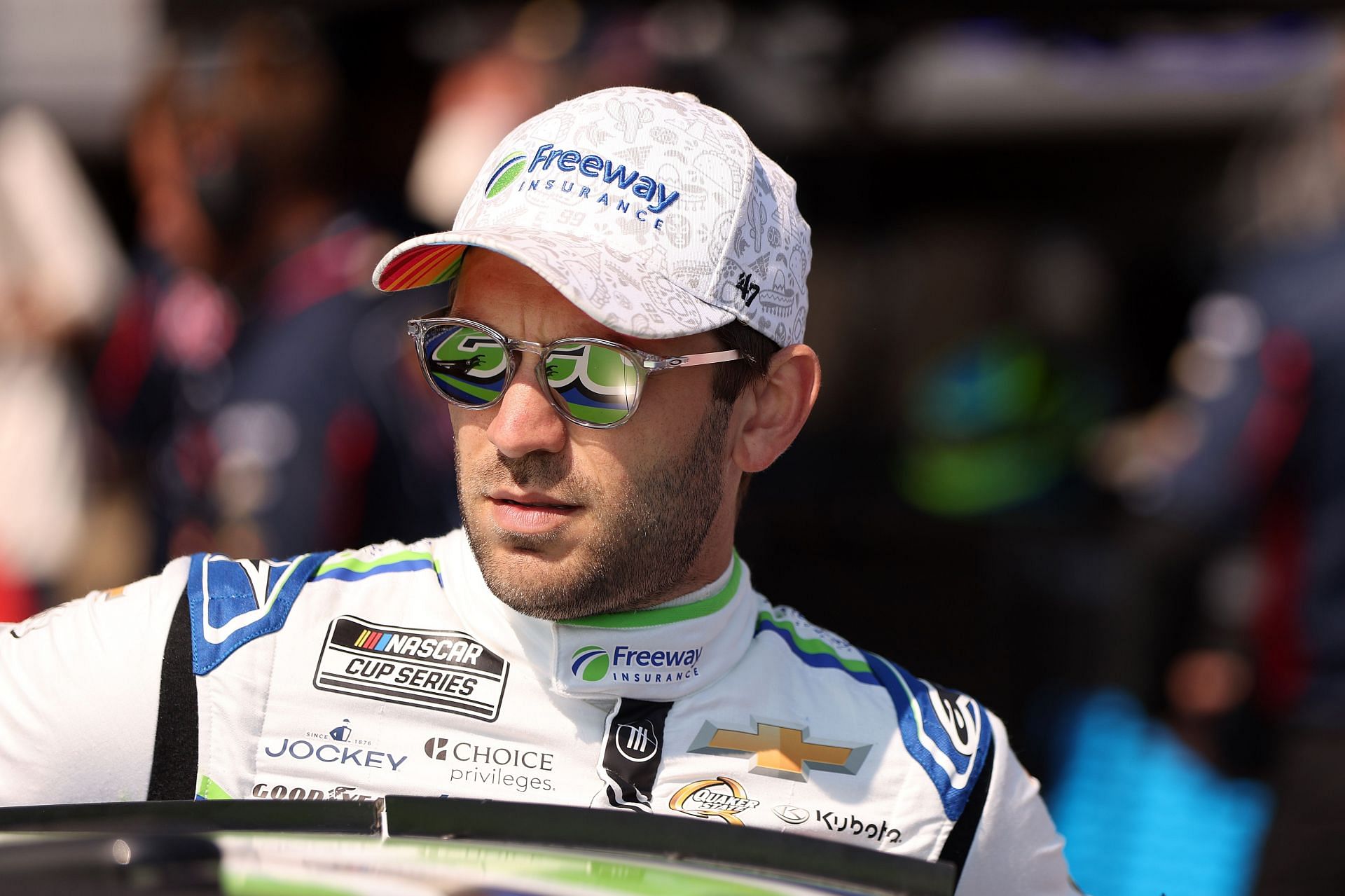 Daniel Suarez during practice for the NASCAR Cup Series Toyota/Save Mart 350 at Sonoma Raceway on July 12, 2025 - Source: Getty